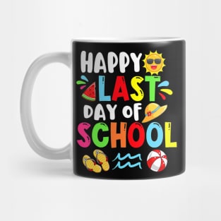 Happy Last Day Of School Summer Time Cute Sun Students Funny Mug